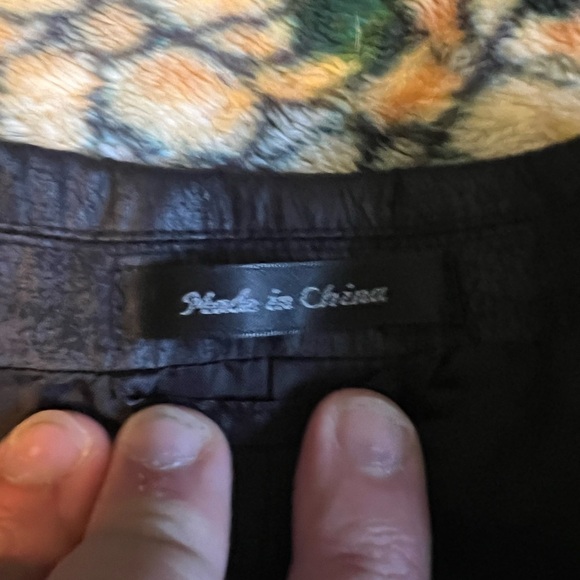 Men’s Calvin  Klein Faux Leather Blazer - Picture 3 of 9